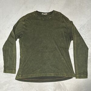 Agave Lux Shirt Men's SZ Large Green Long Sleeve USA Made Tie Dye